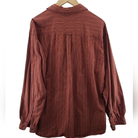 Columbia Long Sleeve Button Down Men's Shirt Rusty Red XL - Picture 8 of 8
